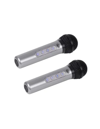 Trevi EM 415 R Negro, Plata Micrófono para karaoke