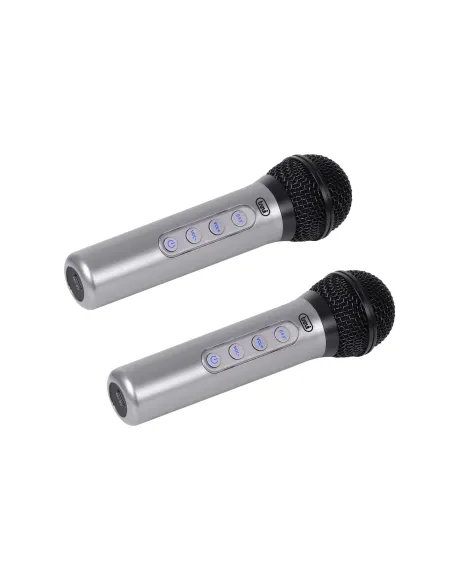 Trevi EM 415 R Negro, Plata Micrófono para karaoke