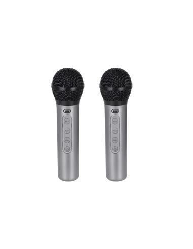 Trevi EM 415 R Negro, Plata Micrófono para karaoke