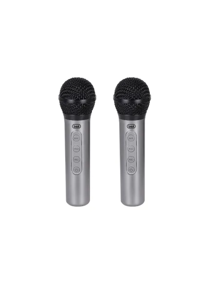 Trevi EM 415 R Negro, Plata Micrófono para karaoke
