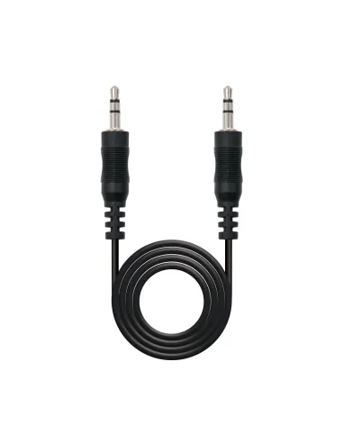 Nanocable Cable audio estéreo, Jack 3.5 M-Jack 3.5 M, negro, 20m