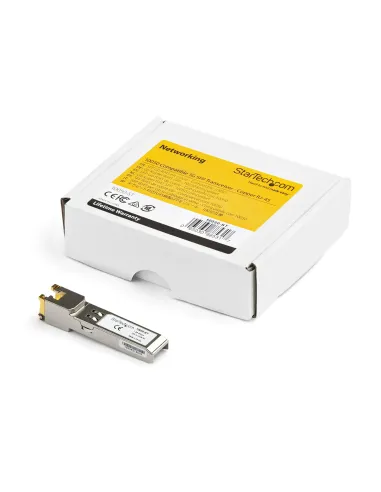 StarTech.com Módulo Transceptor SFP Compatible con el Modelo 10050 de Extreme Networks - 1000BASE-T - SFP a RJ45 Cat6   Cat5e -