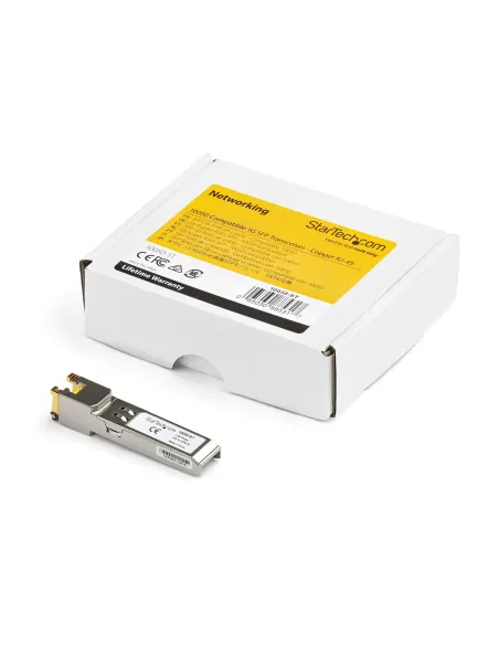 StarTech.com Módulo Transceptor SFP Compatible con el Modelo 10050 de Extreme Networks - 1000BASE-T - SFP a RJ45 Cat6   Cat5e -
