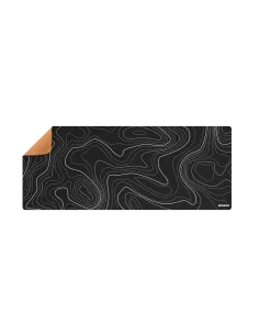 Alfombrilla phoenix stratos para ratón escritorio negra 90 x 40 cm con base de corcho y superficie cuero pu