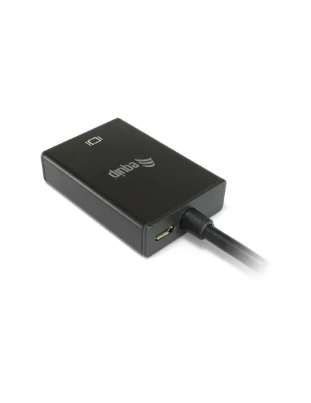 Equip 119038 adaptador de cable de vídeo 0,2 m VGA (D-Sub) + 3,5mm DVI-D + USB Negro