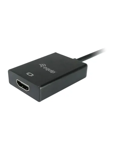 Equip 119038 adaptador de cable de vídeo 0,2 m VGA (D-Sub) + 3,5mm DVI-D + USB Negro