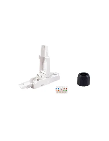 Equip 121161 conector RJ-45 Negro, Blanco