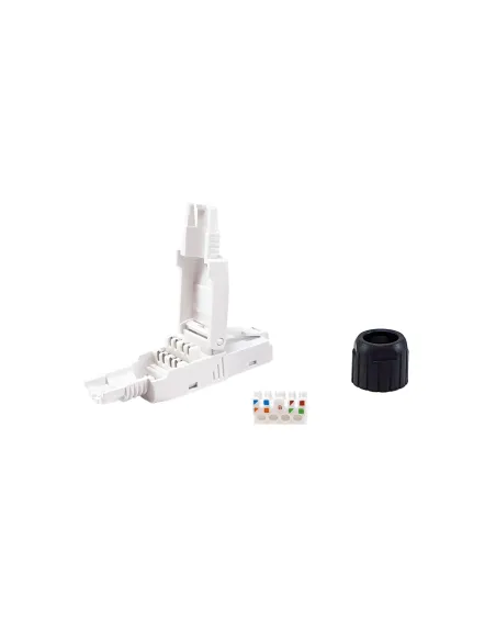 Equip 121161 conector RJ-45 Negro, Blanco