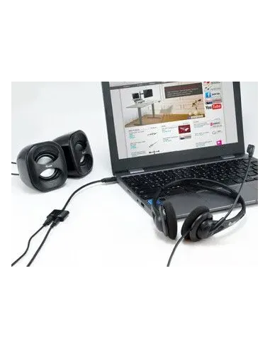 Equip Adaptador DAC de audio USB-C a dual de 3,5 mm