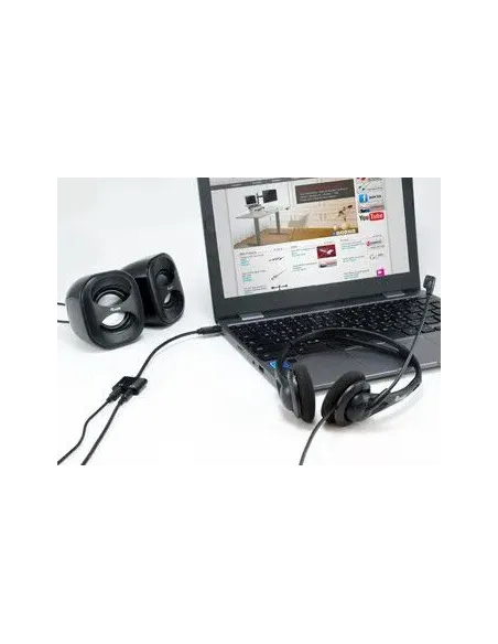 Equip Adaptador DAC de audio USB-C a dual de 3,5 mm