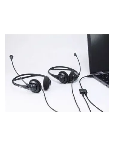 Equip Adaptador DAC de audio USB-C a dual de 3,5 mm