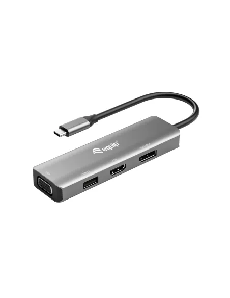 Equip Adaptador USB-C a HDMI DisplayPort VGA USB