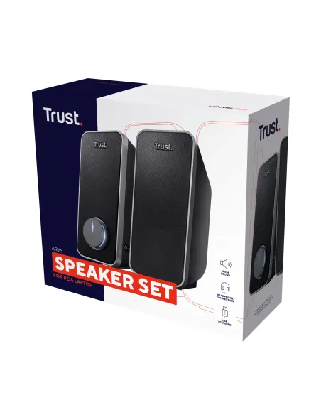 Trust 20179 altavoz Negro Alámbrico 14 W