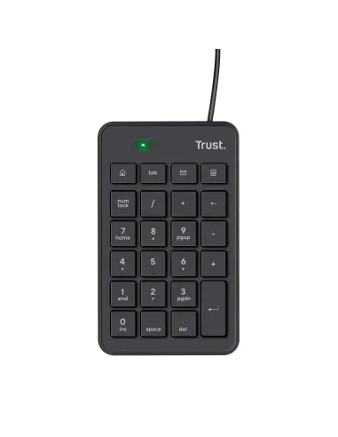 Trust 22221 teclado numérico Portátil PC USB Negro