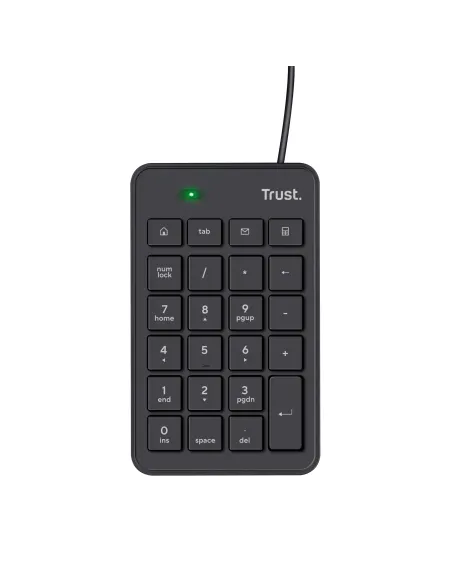 Trust 22221 teclado numérico Portátil PC USB Negro