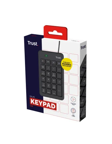 Trust 22221 teclado numérico Portátil PC USB Negro
