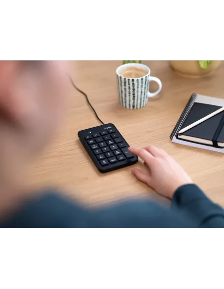 Trust 22221 teclado numérico Portátil PC USB Negro