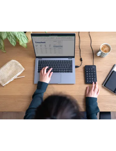 Trust 22221 teclado numérico Portátil PC USB Negro