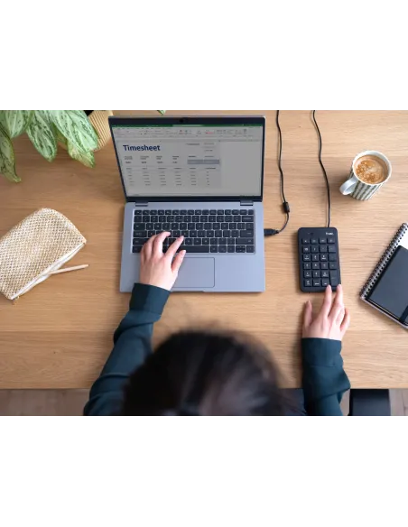 Trust 22221 teclado numérico Portátil PC USB Negro