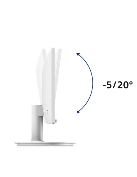 Philips V Line 241V8AW 00 pantalla para PC 60,5 cm (23.8") 1920 x 1080 Pixeles Full HD LCD Blanco