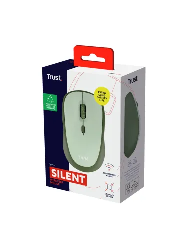 Trust Yvi+ ratón Oficina mano derecha RF inalámbrico Óptico 1600 DPI