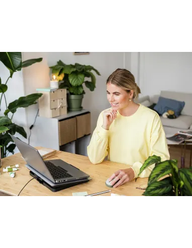 Trust Yvi+ ratón Oficina mano derecha RF inalámbrico Óptico 1600 DPI