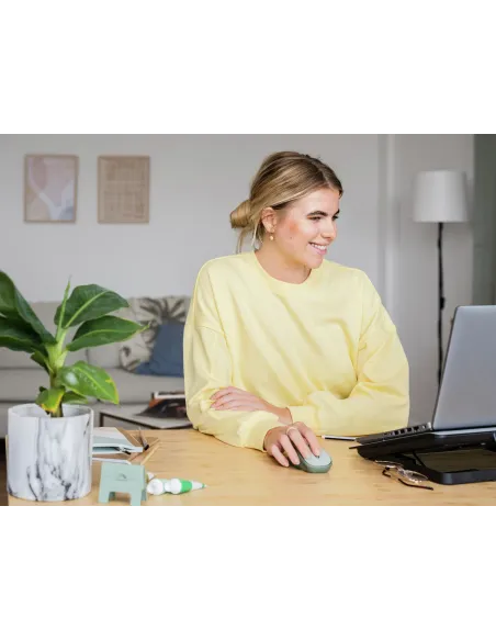 Trust Yvi+ ratón Oficina mano derecha RF inalámbrico Óptico 1600 DPI