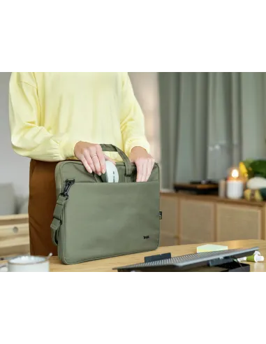 Trust Yvi+ ratón Oficina mano derecha RF inalámbrico Óptico 1600 DPI