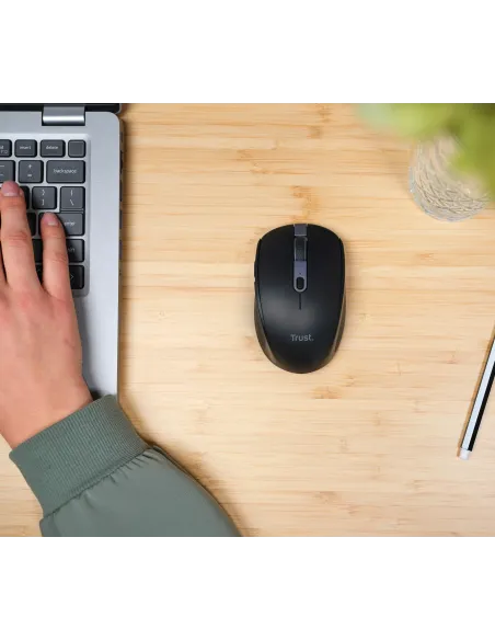 Trust Ozaa ratón Oficina mano derecha RF Wireless + Bluetooth Óptico 3200 DPI