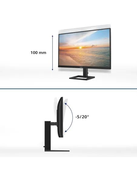 Philips 1000 series 24E1N1300AE 00 pantalla para PC 60,5 cm (23.8") 1920 x 1080 Pixeles Full HD LCD Negro