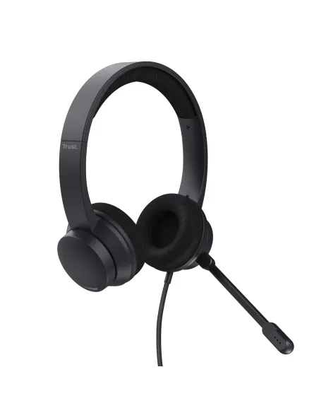 Trust HS-260 Auriculares Alámbrico Banda para cuello Oficina Centro de llamadas USB tipo A Negro