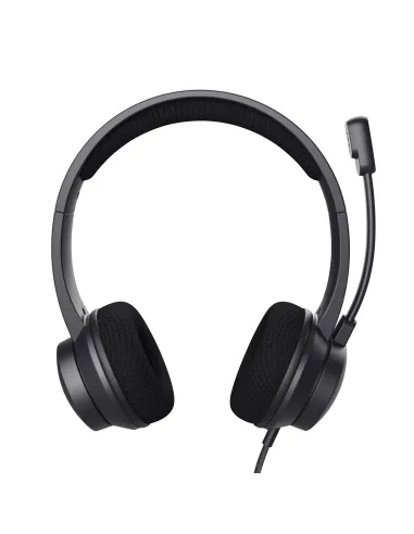 Trust HS-260 Auriculares Alámbrico Banda para cuello Oficina Centro de llamadas USB tipo A Negro