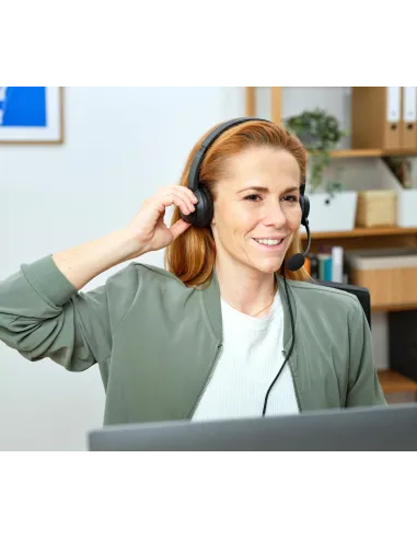 Trust HS-260 Auriculares Alámbrico Banda para cuello Oficina Centro de llamadas USB tipo A Negro