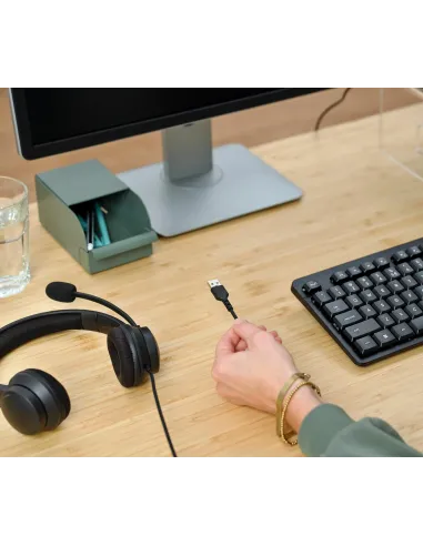 Trust HS-260 Auriculares Alámbrico Banda para cuello Oficina Centro de llamadas USB tipo A Negro