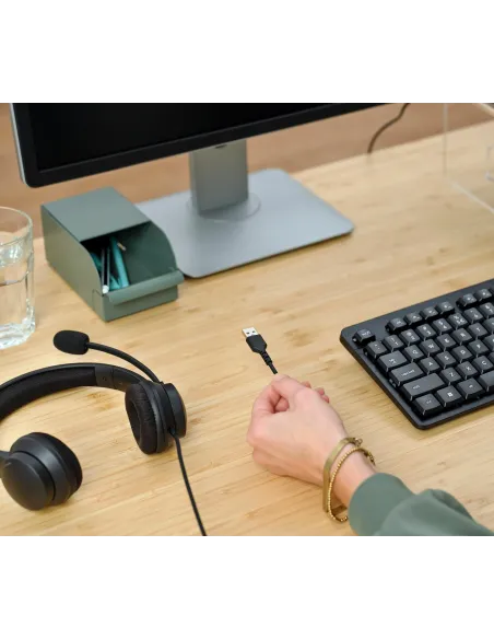 Trust HS-260 Auriculares Alámbrico Banda para cuello Oficina Centro de llamadas USB tipo A Negro