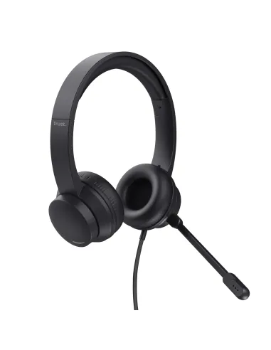 Trust HS-201 Auriculares Alámbrico Diadema Oficina Centro de llamadas USB tipo A Negro