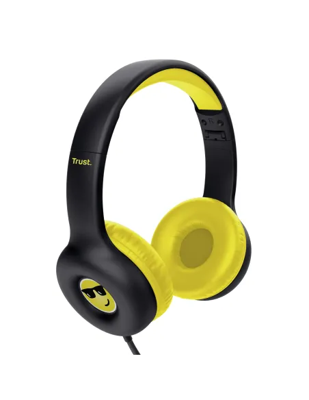 Trust Nouna Auriculares Alámbrico Diadema Llamadas Música Negro, Amarillo