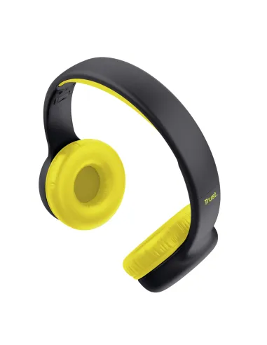 Trust Nouna Auriculares Alámbrico Diadema Llamadas Música Negro, Amarillo