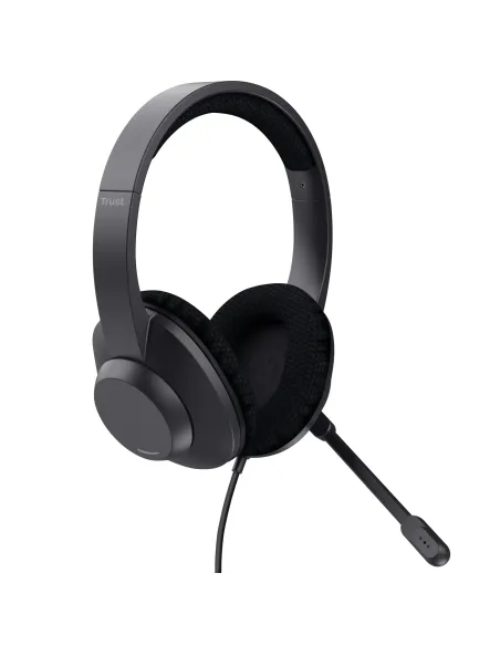 Trust Ayda Max Auriculares Alámbrico Diadema Llamadas Música USB Type-C   USB Type-A Negro