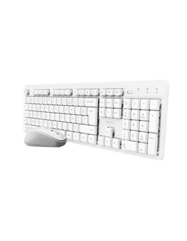 Trust Ody II Wireless teclado Ratón incluido Hogar   Oficina RF inalámbrico QWERTY Español Blanco