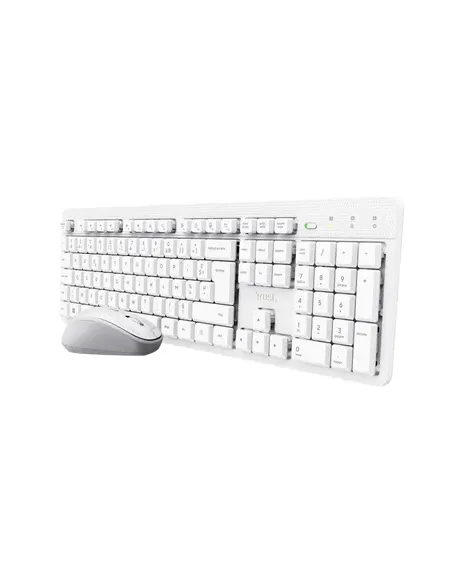 Trust Ody II Wireless teclado Ratón incluido Hogar   Oficina RF inalámbrico QWERTY Español Blanco