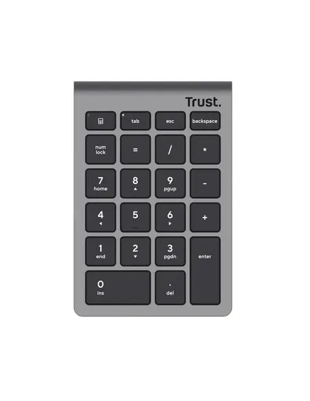 Trust Xalas teclado numérico Portátil PC RF inalámbrico Plata