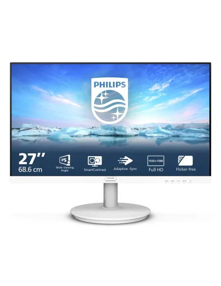Philips V Line 271V8AW 00 pantalla para PC 68,6 cm (27") 1920 x 1080 Pixeles Full HD LCD Blanco