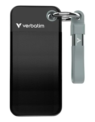 Verbatim Pocket SSD 2 TB USB Tipo C 3.2 Gen 2 (3.1 Gen 2) Negro, Gris