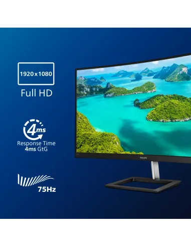 Philips E Line 322E1C 00 pantalla para PC 80 cm (31.5") 1920 x 1080 Pixeles Full HD LCD Negro