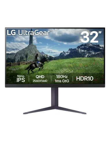 LG 32GS85Q-B pantalla para PC 80 cm (31.5") 2560 x 1440 Pixeles Quad HD LED Gris, Violeta