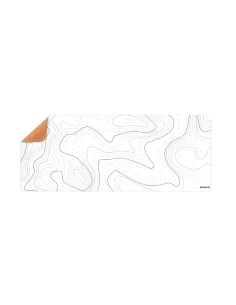 Alfombrilla phoenix stratos para ratón escritorio blanca 90 x 40 cm con base de corcho y superficie cuero pu