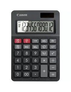 Canon AS-120 II calculadora Escritorio Pantalla de calculadora Negro