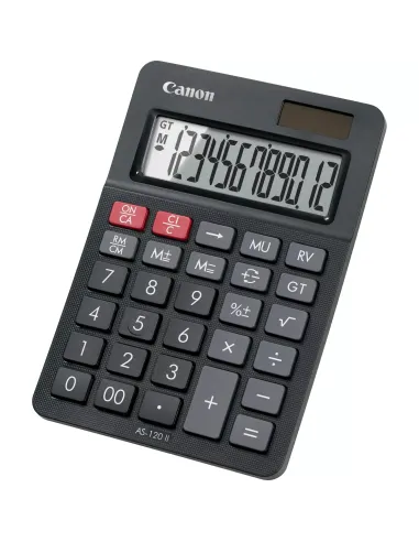 Canon AS-120 II calculadora Escritorio Pantalla de calculadora Negro