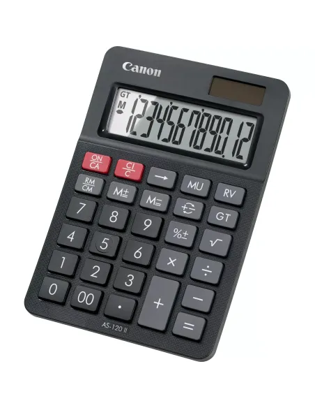 Canon AS-120 II calculadora Escritorio Pantalla de calculadora Negro